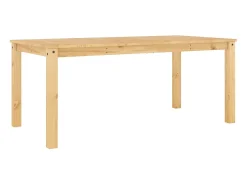 Mesa de comedor Panama madera maciza de pino 180x90x75 cm