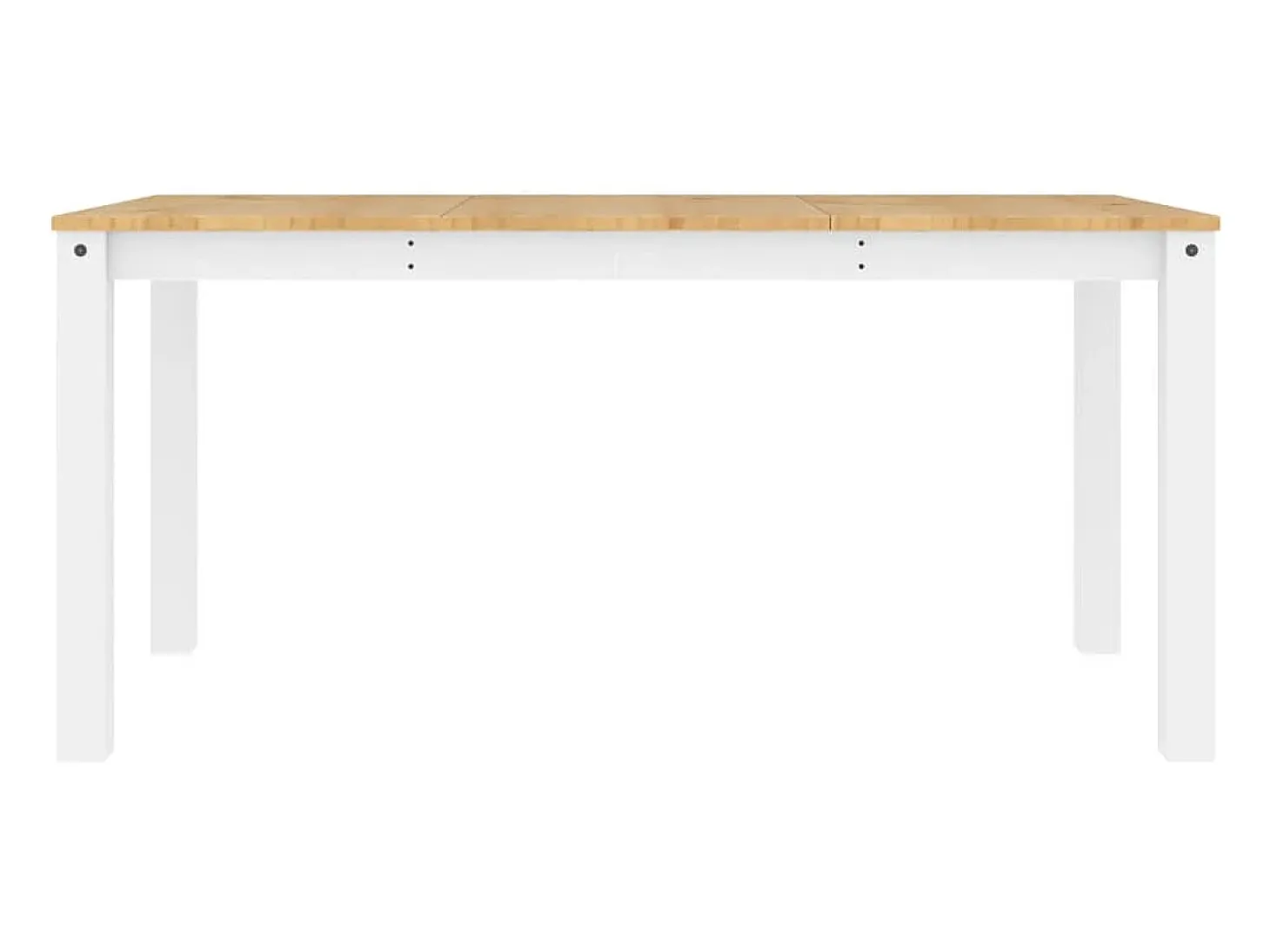 Mesa de comedor Panama madera maciza pino blanco 160x80x75 cm ES388002