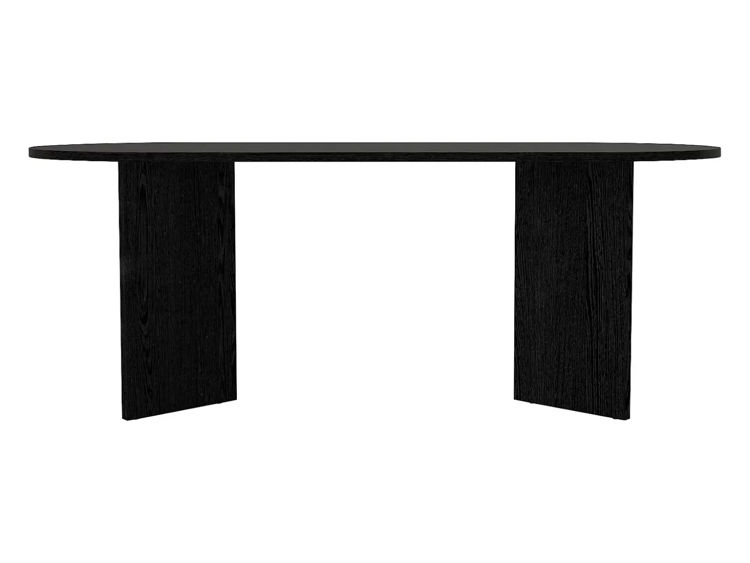 Mesa de comedor para 8 personas - Color: Negro - TOPANIA