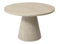 Mesa de comedor para 4 personas en MDF - Efecto travertino topo - LARIOZA de Pascal Morabito