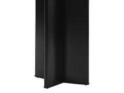 Mesa de comedor para 8 personas en cerámica y MDF - Efecto mármol blanco y negro - SINAN