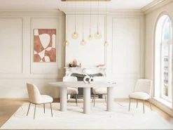 Mesa de comedor para 8 personas en MDF - Beige - FALYN