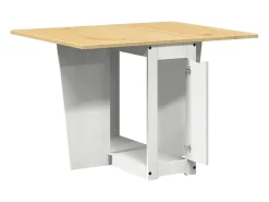 Mesa de comedor plegable Corona Butterfly de madera maciza de pino blanca