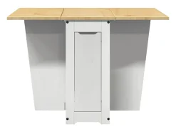 Mesa de comedor plegable Corona Butterfly de madera maciza de pino blanca