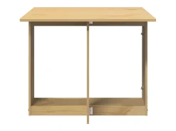 Mesa de comedor plegable mariposa Corona madera pino marrón