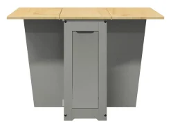 Mesa de comedor plegable mariposa Corona madera maciza gris