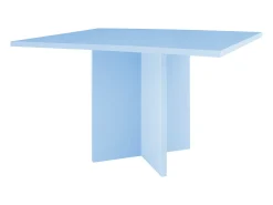 Mesa de comedor rectangular tablero laminado 3cm azul cornih 90x120