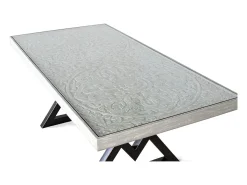 Mesa de comedor rectangular de madera de mango 200 cm