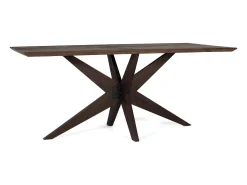 Mesa de comedor rectangular en madera de mango wengué 180cm