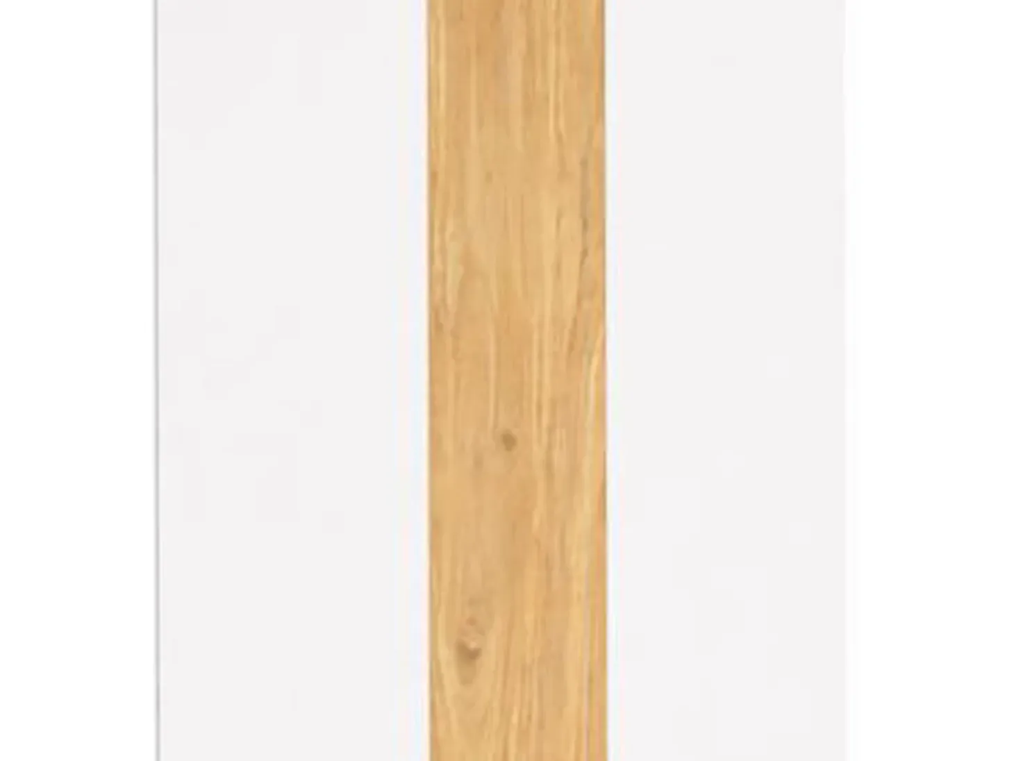 Mesa de comedor rectangular fija para 4 comensales 140x90 cm color blanco oak gold Mirko