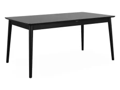 Mesa de comedor rectangular extensible de 6-8 plazas negro
