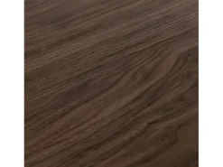 Mesa de comedor rectangular de madera oscura y patas de metal gris oscuro Tsara 180 cm