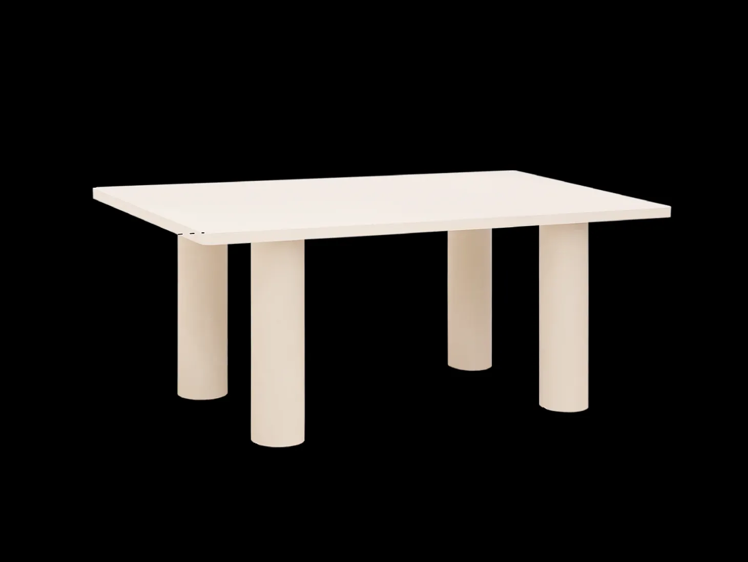 Mesa de comedor rectangular de microcemento en tono terracota DECOWOOD de 200x75cm - LUCÍA - DECOWOOD