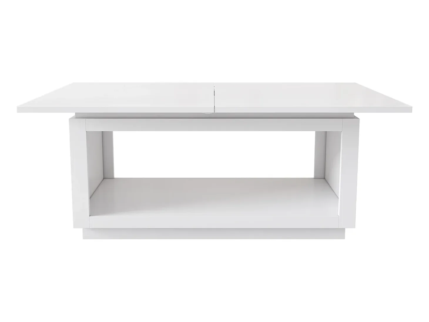 Mesa de comedor rectangular extensible 140/180 x 70 cm, blanca – Para 4 a 6 personas