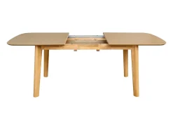 Mesa de comedor rectangular y extensible, 160 - 210cm natural
