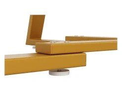 Mesa de comedor redonda (1 unidad), patas de metal, aspecto mármol, blanco