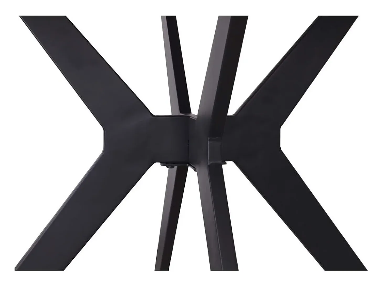 Mesa de comedor redonda ARVENA – 110 cm – Tablero de piedra sinterizada – Color gris – Diseño contemporáneo y robusto