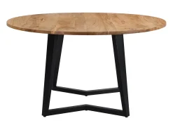 Mesa de comedor redonda de madera de acacia, 4/6 personas - Moorea