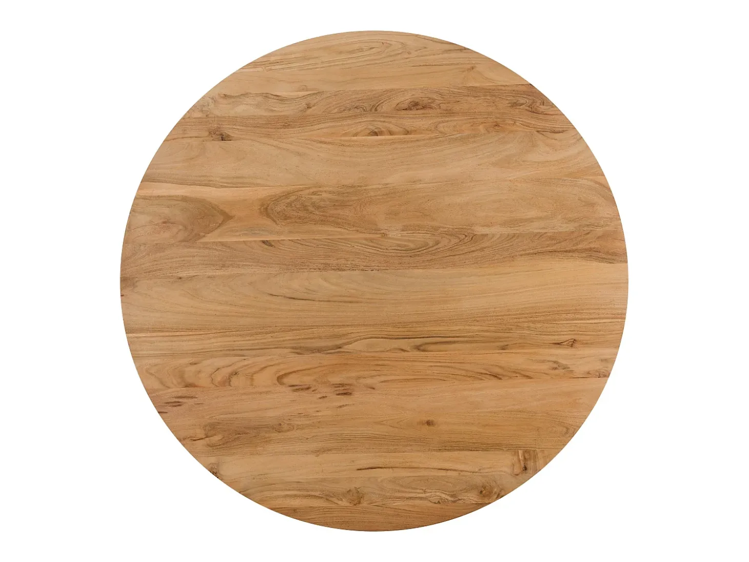 Mesa de comedor redonda de madera de acacia, 4/6 personas - Moorea