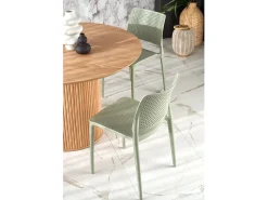 Mesa de comedor redonda de madera de diseño Talis 120 cm