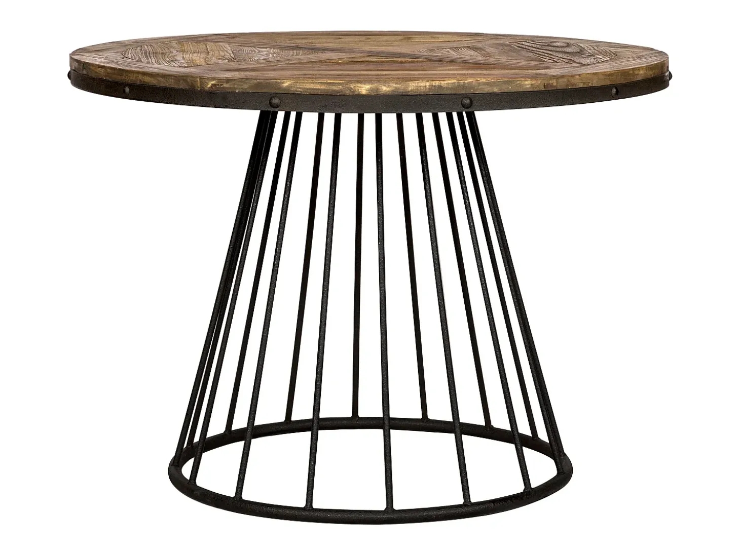 Mesa de comedor redonda de madera de cedro, 5 personas - Pralus