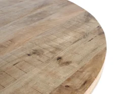 Mesa de comedor redonda fabricada en madera de mango 150 cm diametro