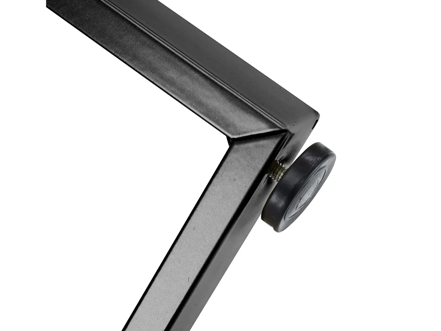 Mesa de comedor redonda para 4 a 6 personas - P 100 x A 75 cm - Madera MDF y metal - Motivo mármol - Blanco + negro
