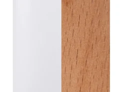 Mesa de comedor redonda Skandia Blanco - Madera de haya