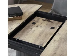 Mesa de comedor roble rústico/negro 160x0x76.2 tavero