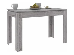 Mesa de comedor Sonoma gris 120x60x76 cm madera de ingeniería