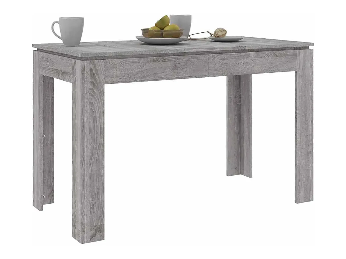 Mesa de comedor Sonoma gris 120x60x76 cm madera de ingeniería