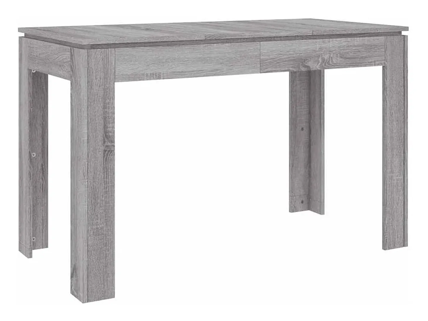Mesa de comedor Sonoma gris 120x60x76 cm madera de ingeniería