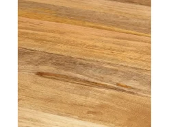 Mesa de comedor Ø110x78 cm Madera maciza de mango y acero