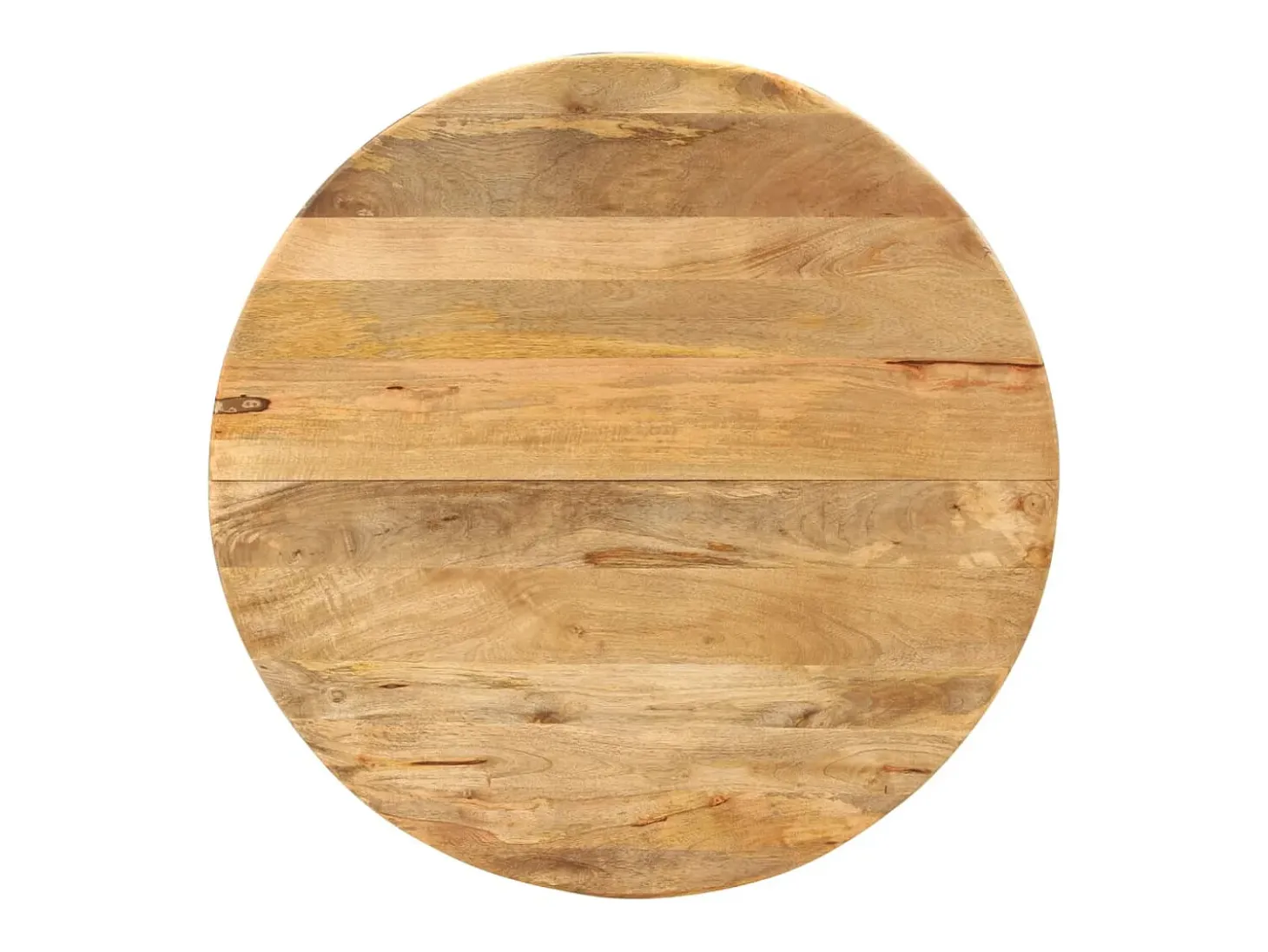Mesa de comedor Ø110x78 cm Madera maciza de mango y acero