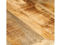 Mesa de comedor Ø150x76 cm madera maciza de mango en bruto