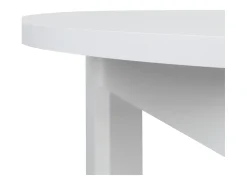 Mesa de comedor 106x106x77 cm blanca redonda