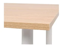 Mesa de comedor 120x60x73 cm color roble y blanco ES500898