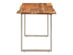 Mesa de comedor 140x70x76 cm Madera maciza de acacia
