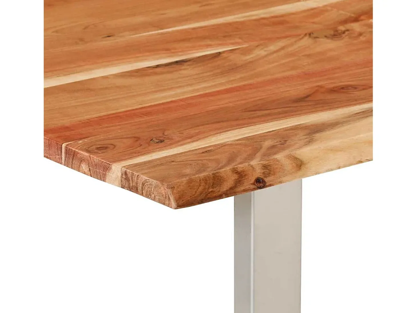 Mesa de comedor 140x70x76 cm Madera maciza de acacia
