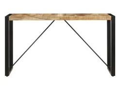 Mesa de comedor 140x70x75 cm madera maciza de mango