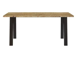 Mesa de comedor 150x90x75 cm madera maciza de acacia
