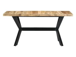 Mesa de comedor 140x70x75 cm Madera maciza de mango en bruto