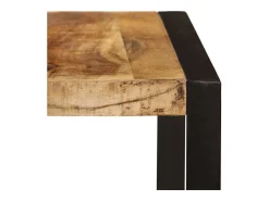 Mesa de comedor 180x90x75 cm madera maciza de mango