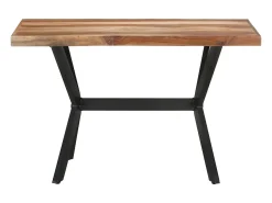 Mesa de comedor 120x60x75 cm Madera acabado miel