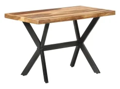 Mesa de comedor 120x60x75 cm Madera acabado miel