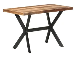 Mesa de comedor 120x60x75 cm Madera acabado miel