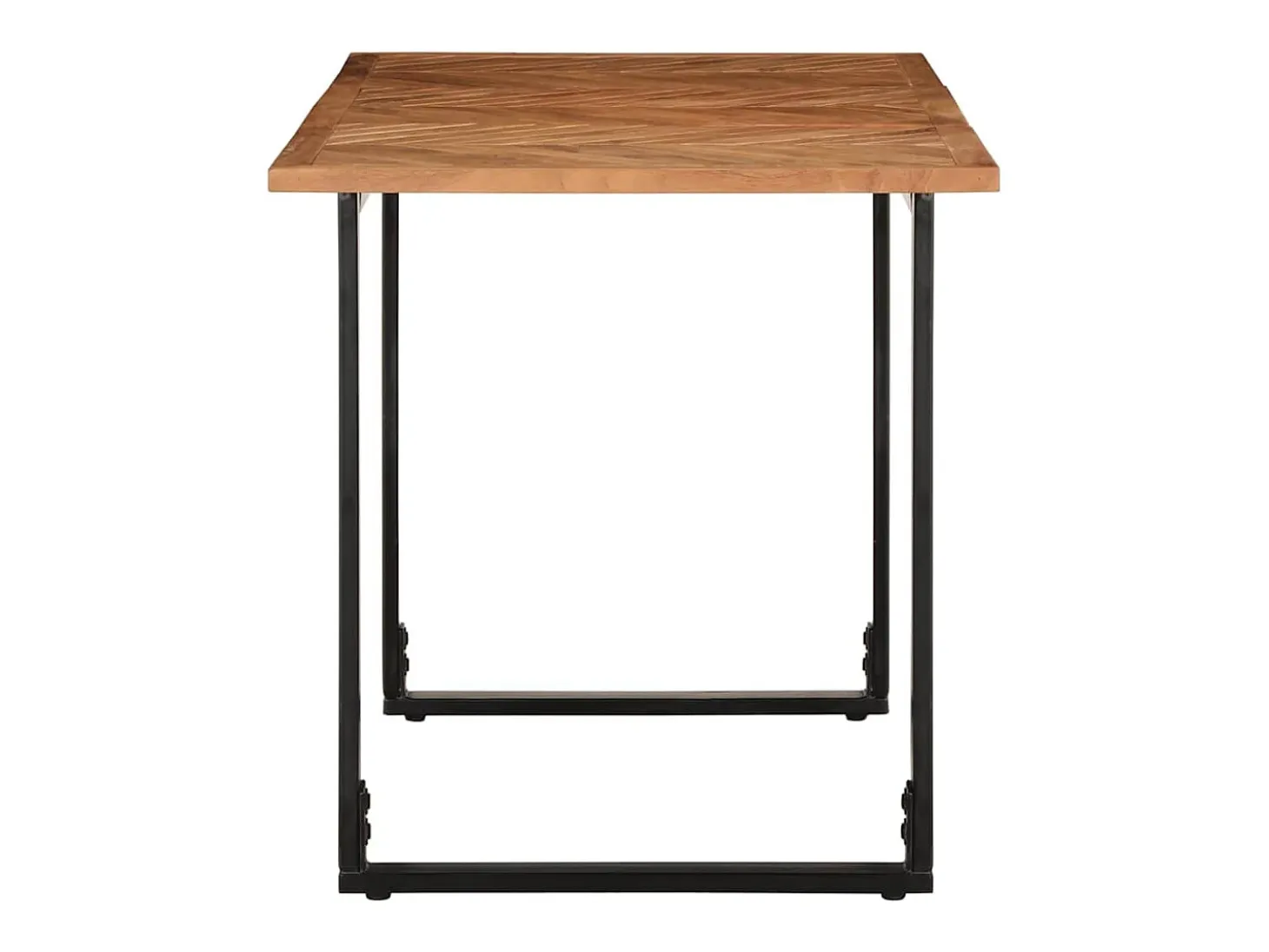 Mesa de comedor 140x70x75 cm madera maciza de acacia