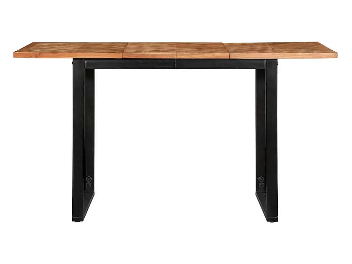 Mesa de comedor 140x70x75 cm madera maciza de acacia