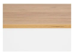 Mesa de comedor 90x73x60 cm roble blanco