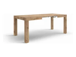 Mesa de madera, efecto roble, ext.120x80-200x80cm - BAROLO